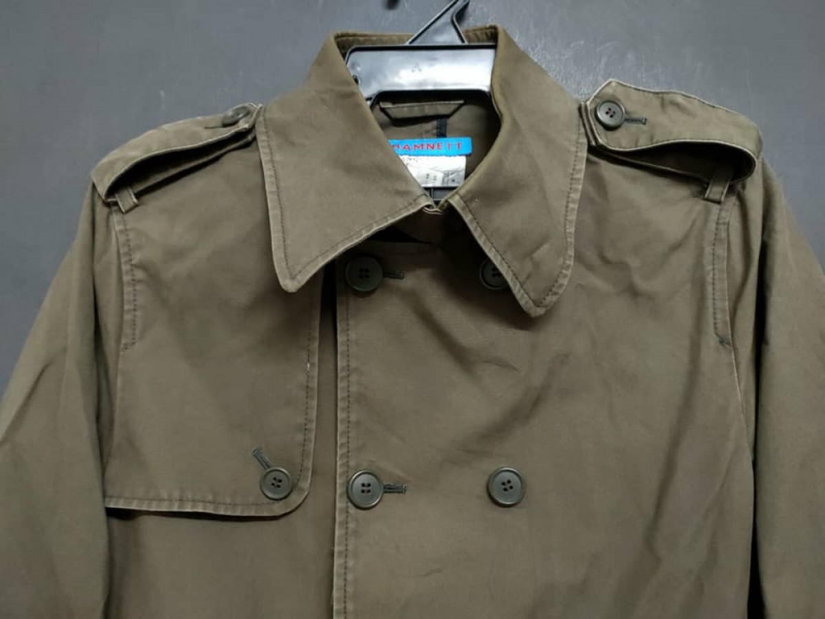 Designer - KATHARINE HAMNET LONDON LONG COAT MADE IN JAPAN - 4