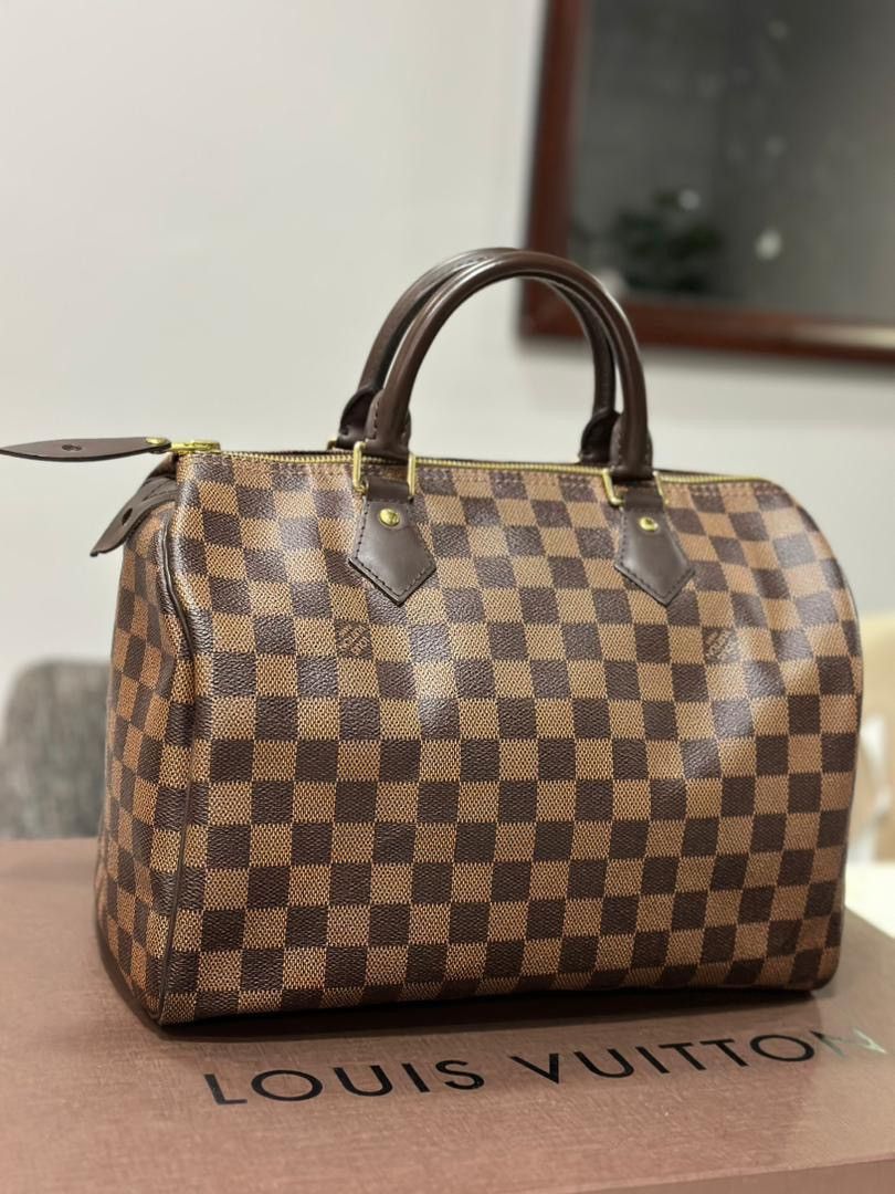 Authentic Louis Vuitton Damier Ebene Speedy 35 - 14