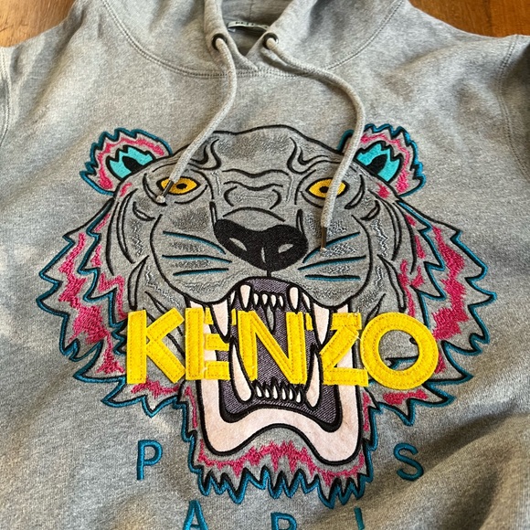 Kenzo Paris Multicolor Rainbow Tiger Graphic Hoodie - 7