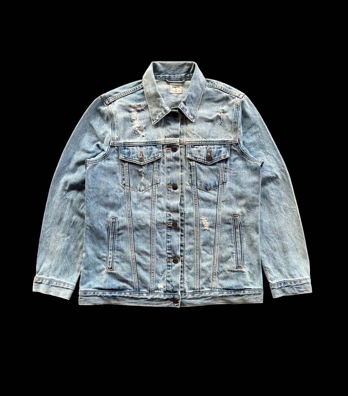 Gap Denim Jacket Distressed - 1