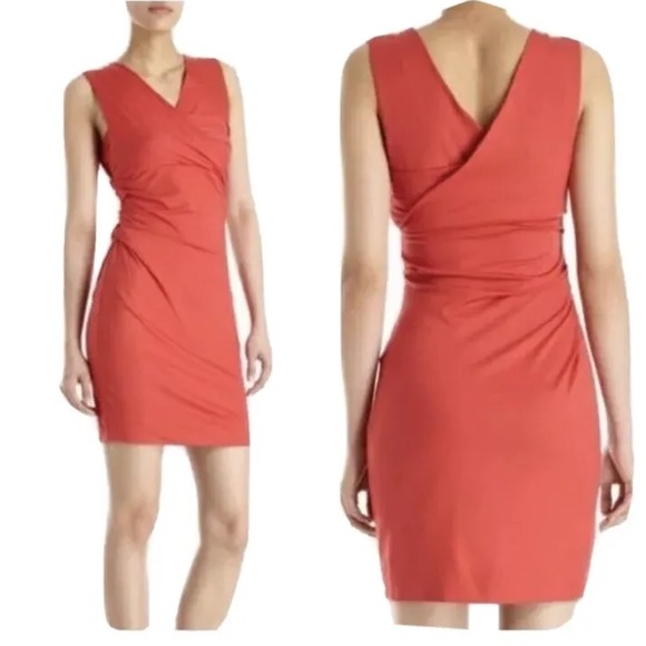 Diane Von Furstenberg Parker Jersey Dress in Red Currant - 3