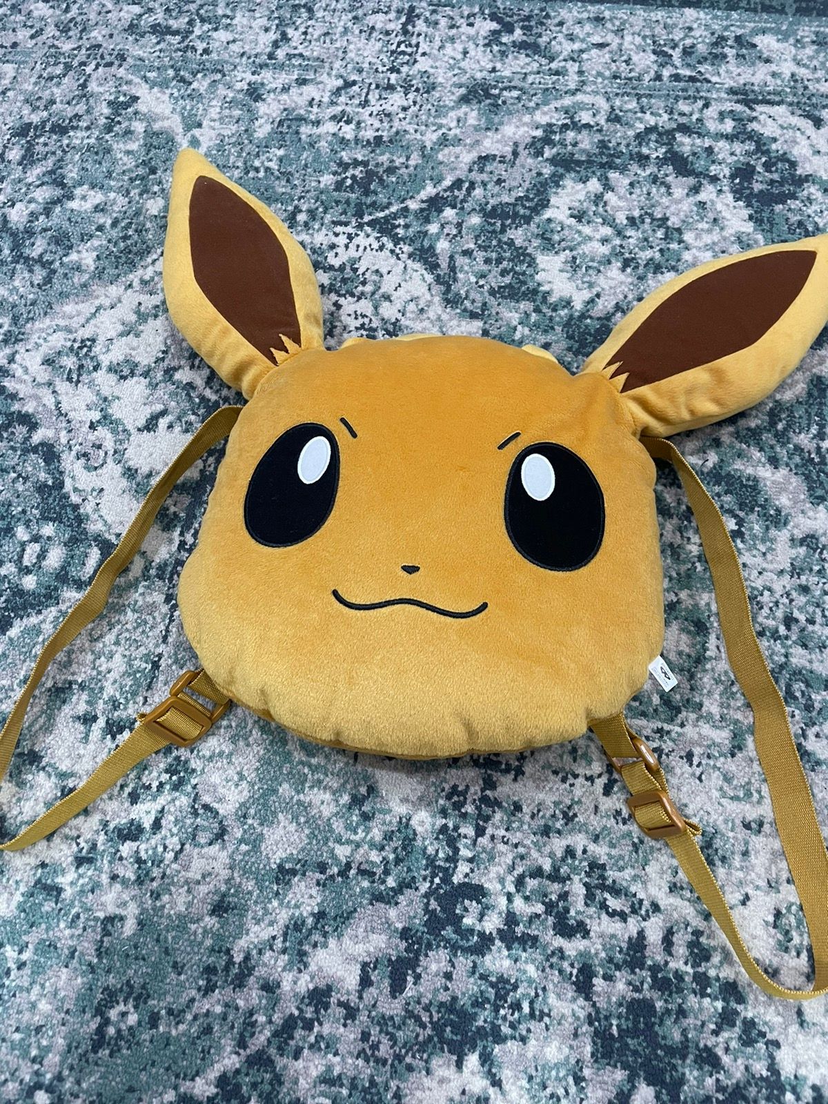 2019 Pokemon Eevee Big Face Pocket Monster Plush Bagpack - 3