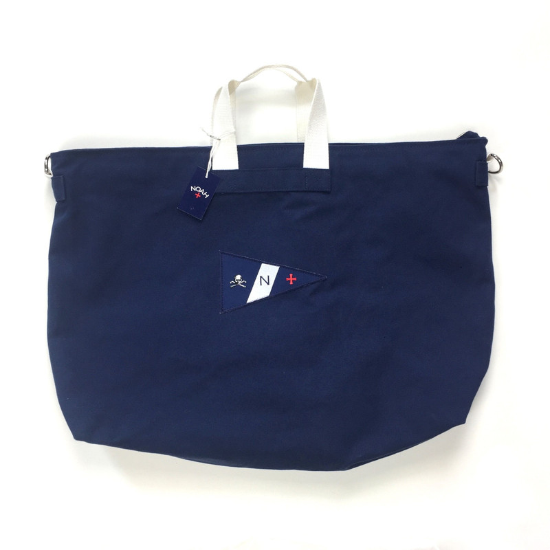 Navy Blue Canvas Holdall Bag DS - 1