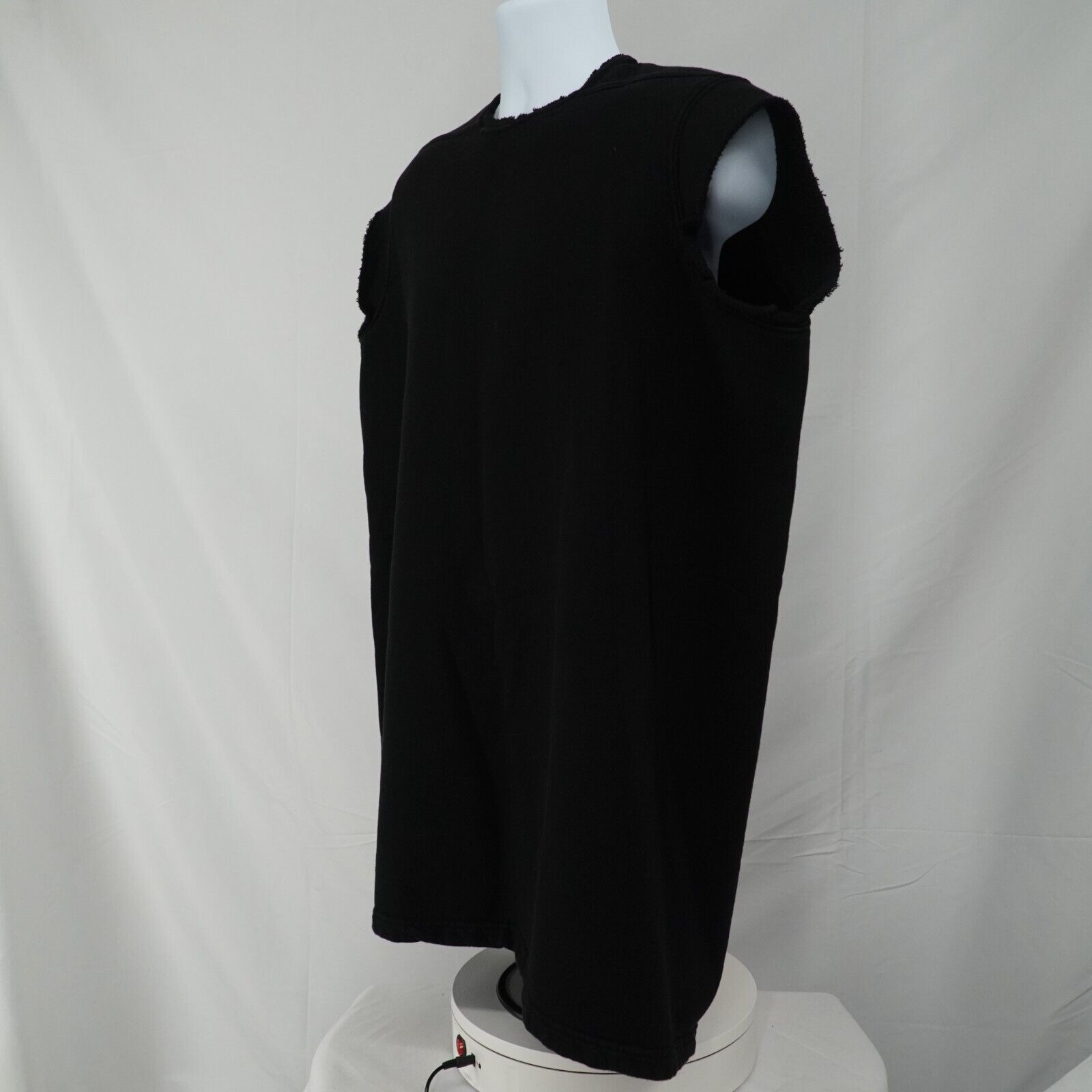 Jumbo Black Sleeveless Sweater Shirt Oversized SS16 Cyclops - 6