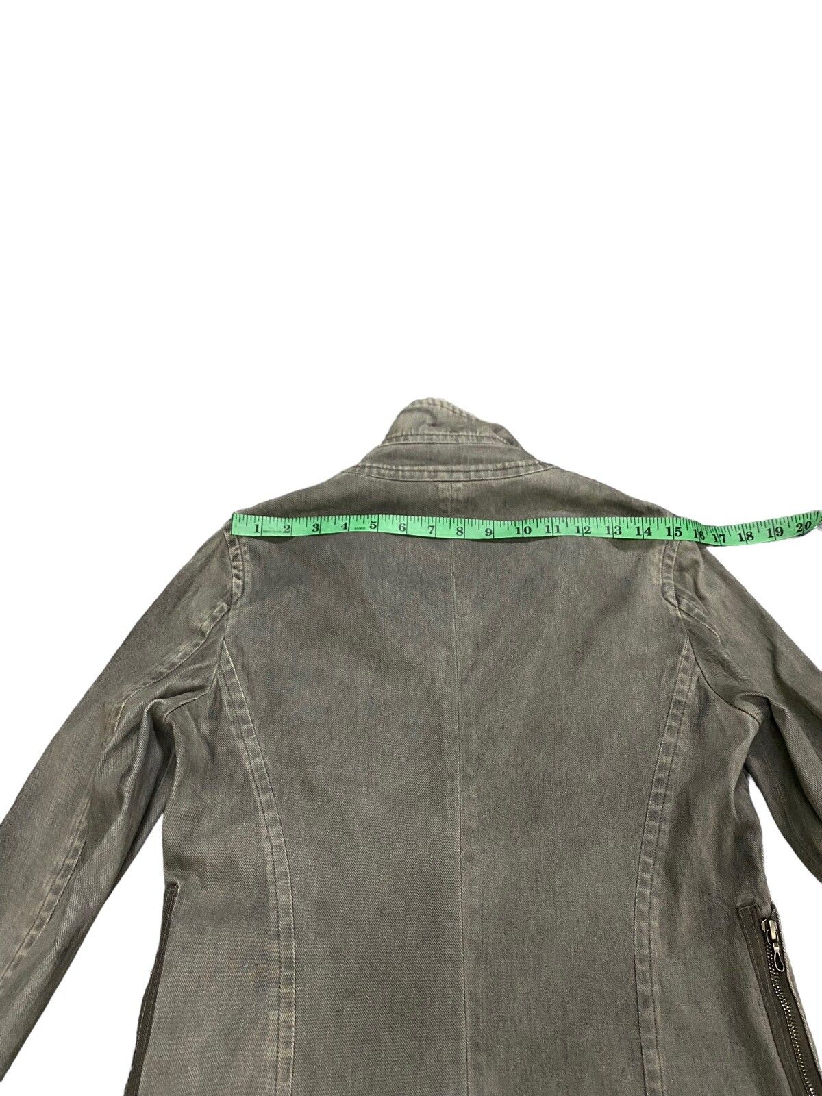 Julius Ss11 Knit Denim Jacket Size 1 (s) Grey Colour - 22