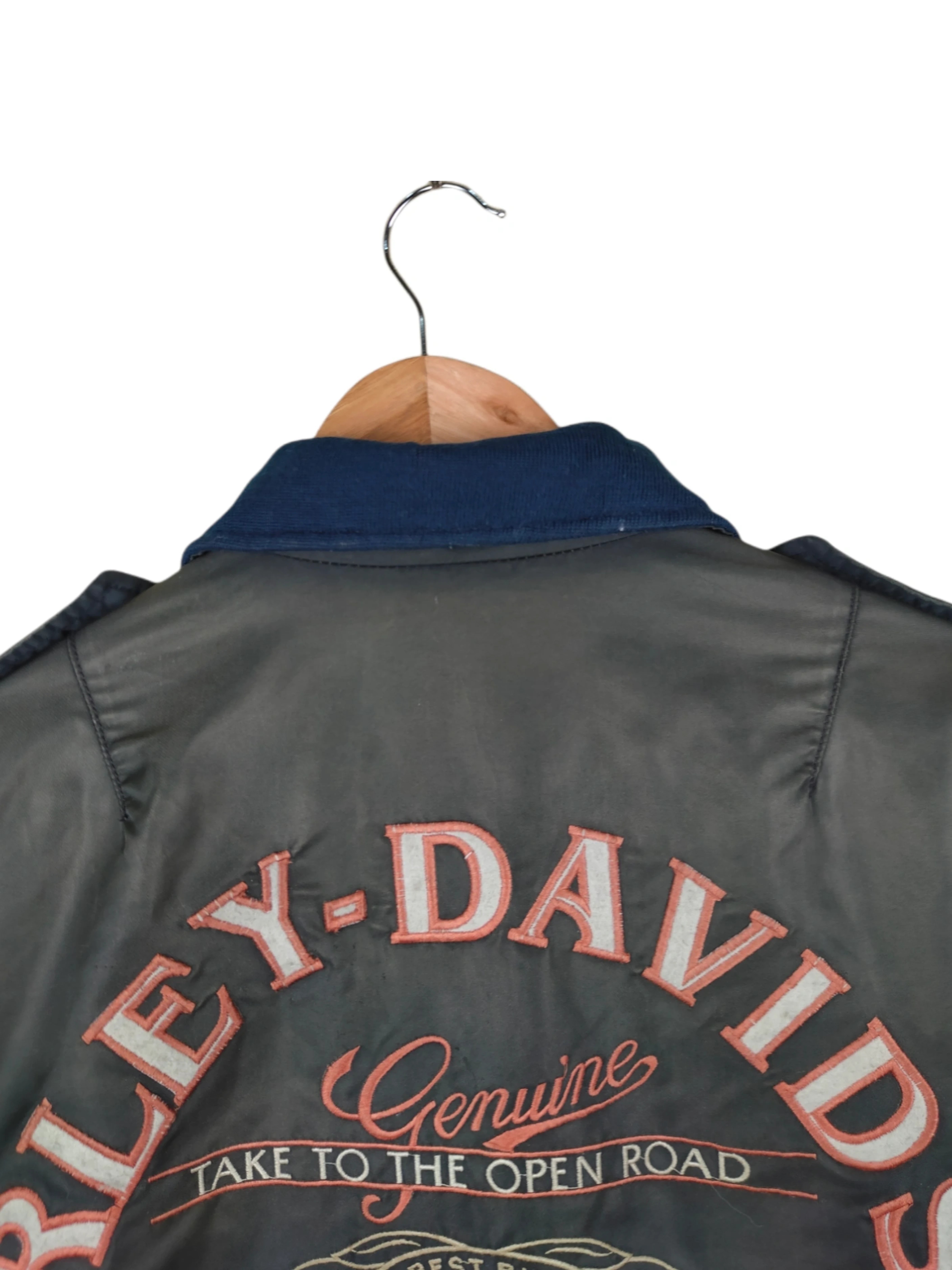 Vintage - Vintage Harley Davidson Embroided Logo Bomber Jacket - 2