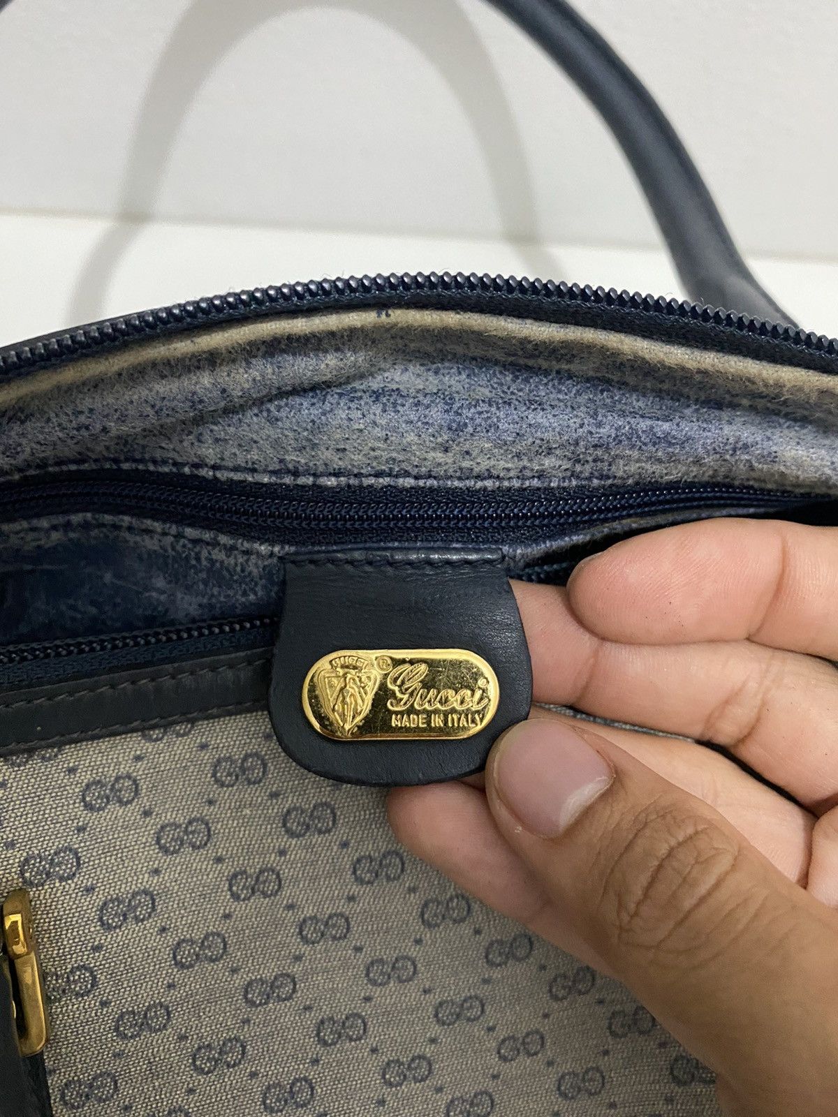 Authentic Gucci GG Boston Leather Bag - 11