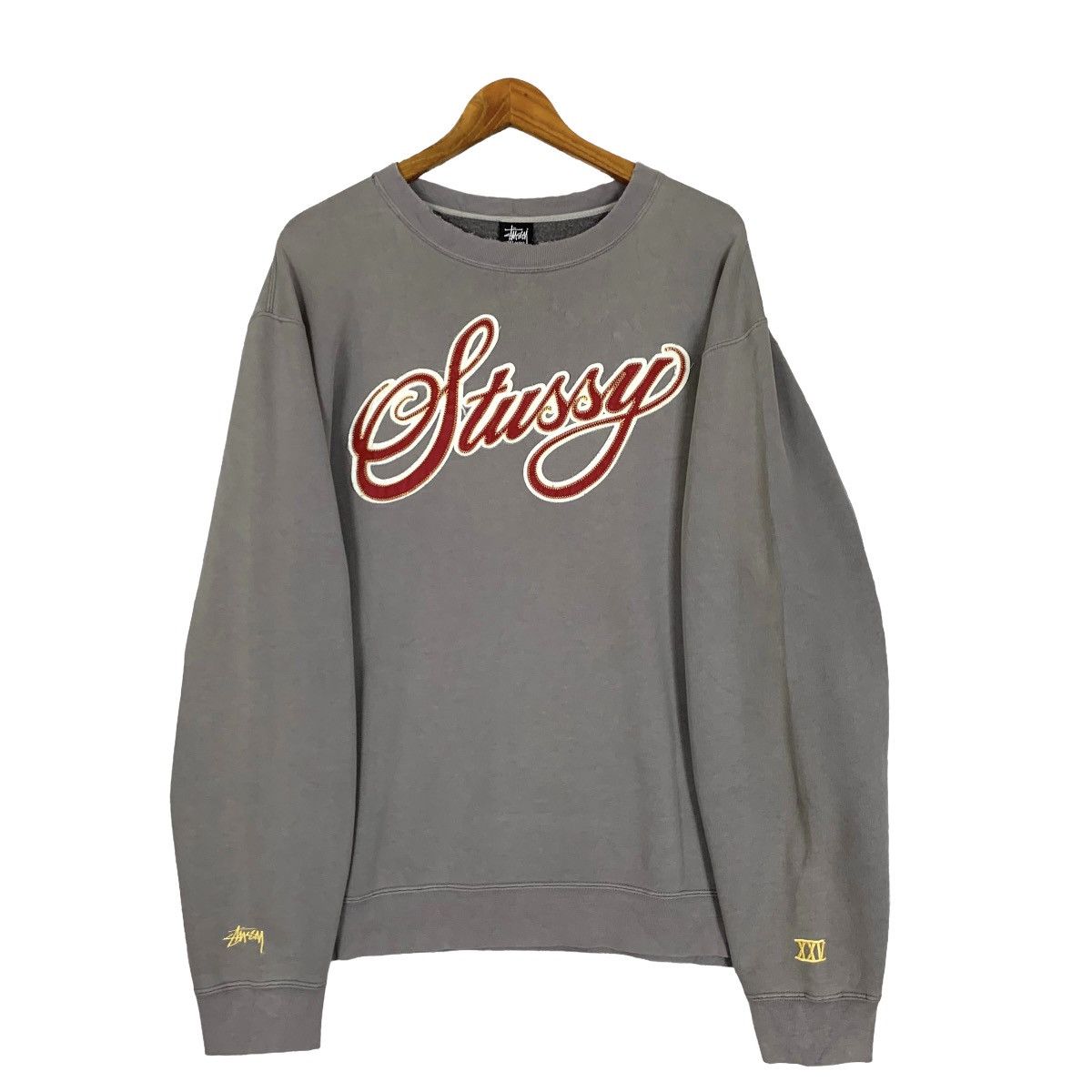 Vintage Stussy Big Logo Crewneck Sweatshirt SizeXL - 1