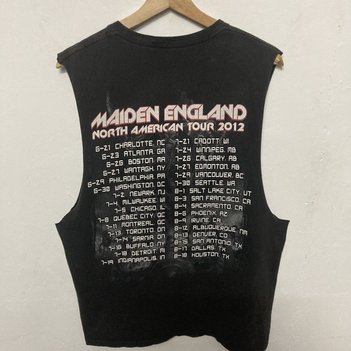 Iron Maiden North American Tour 2012 Sleeveless Shirt - 5
