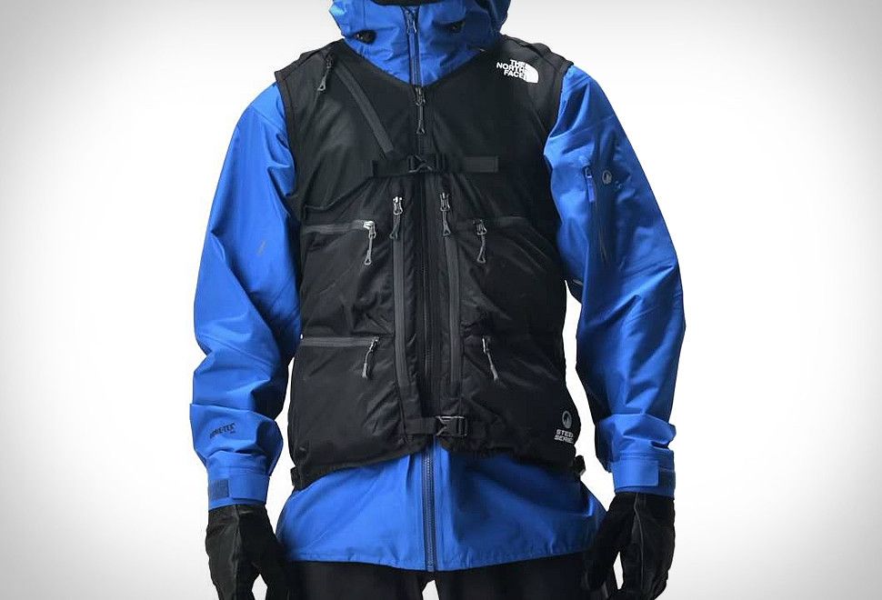 Vintage - North Face Powder Guide Vest - Steep Series - Black - XL - 7