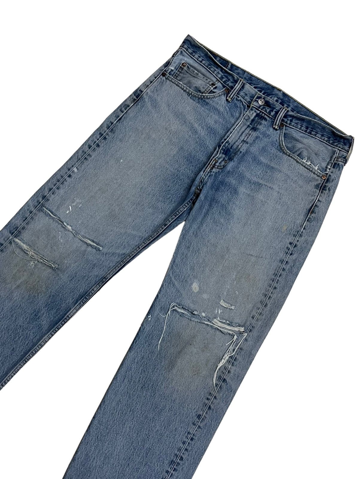 Levis 505 Designer Streetwear Distressed Denim - 4