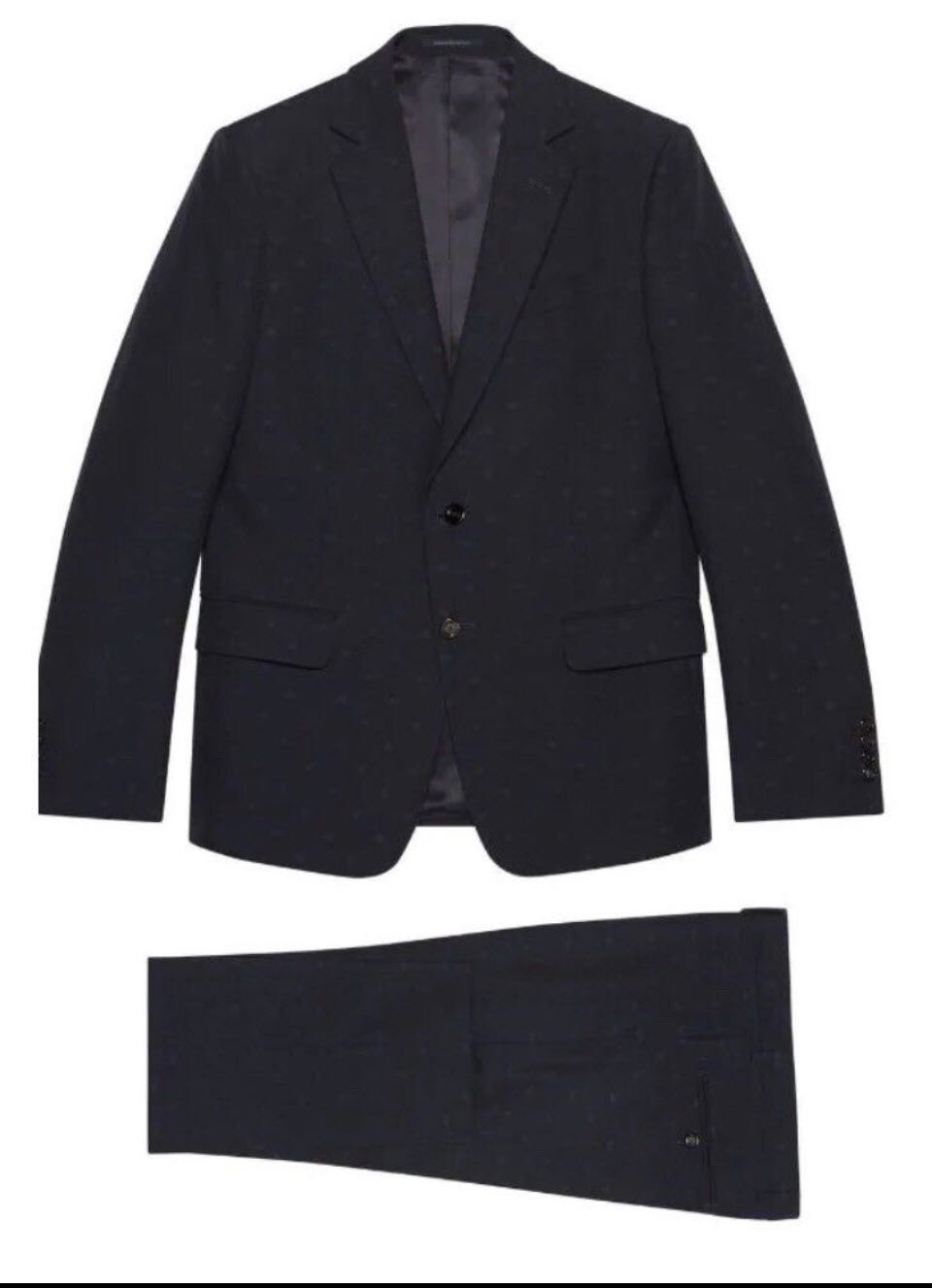 Gucci Double G Blue Single Breasted Suit - 1