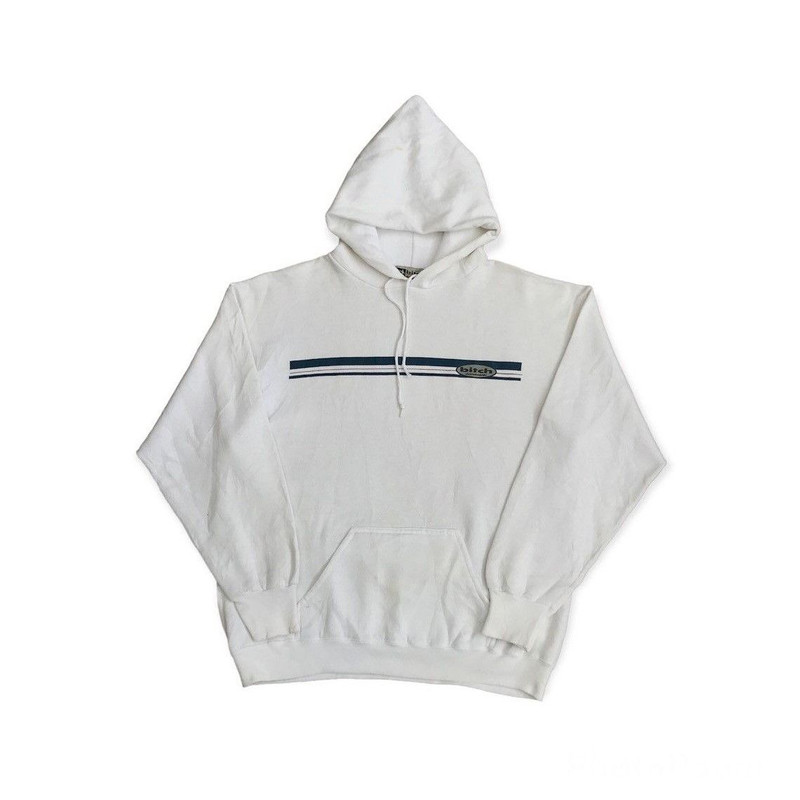 Vintage 90s Bitch Skateboards Stripe Logo Hoodie - 1
