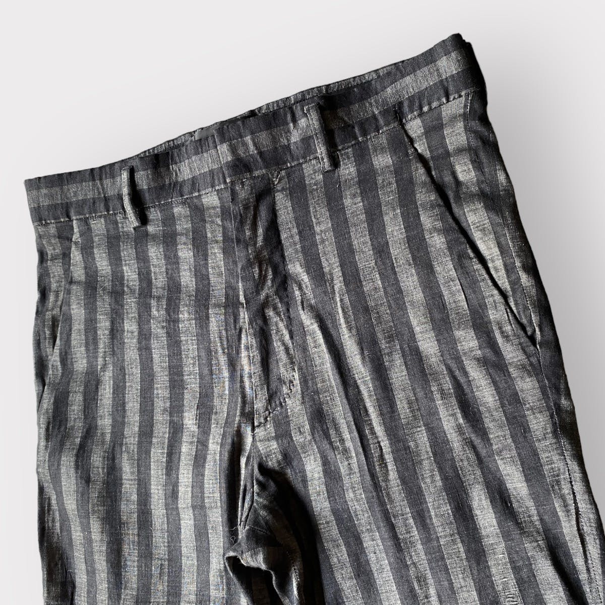SS15 Stretch Cotton/Linen Skinny Pants - 3