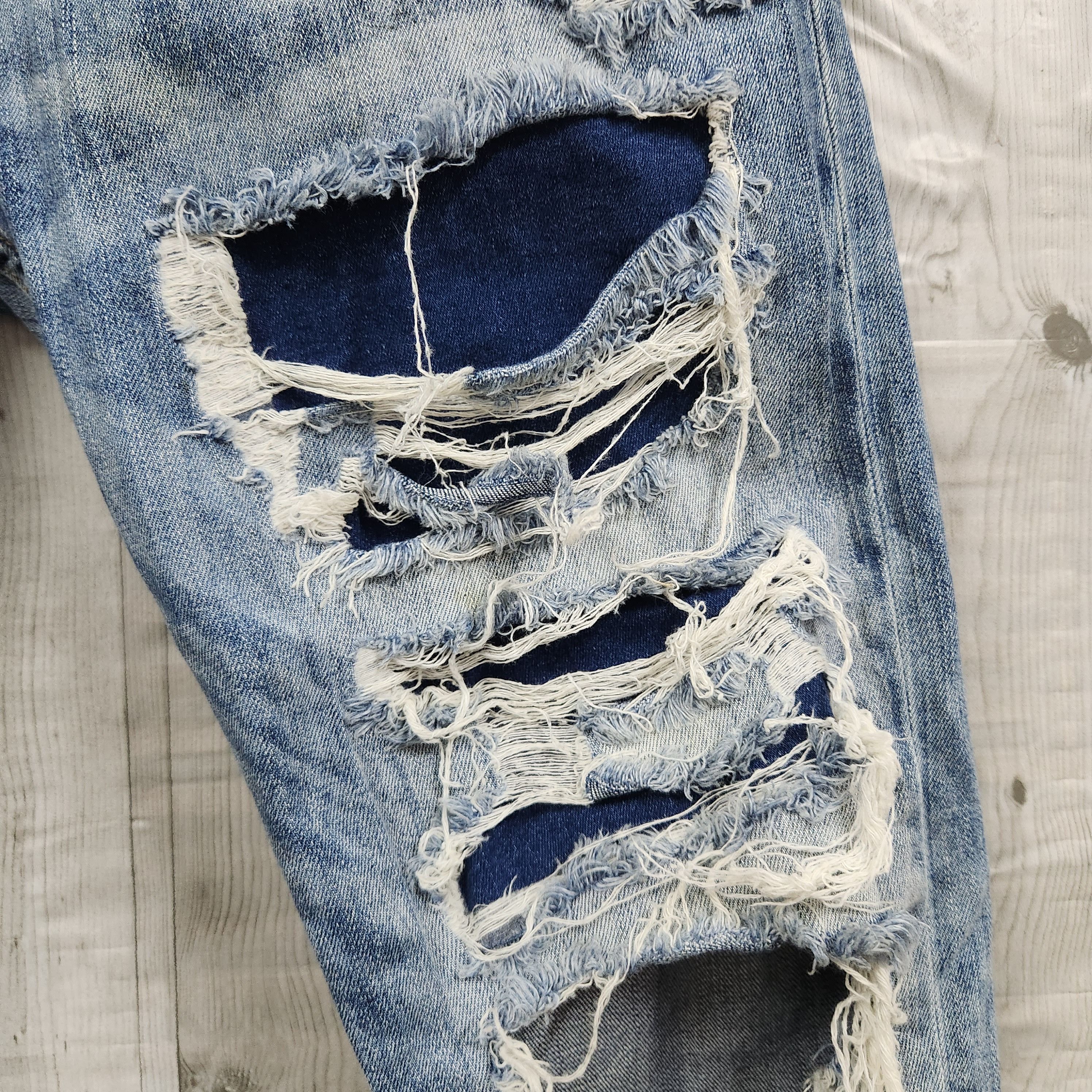 Ripped Denim Distressed Zara Man Jeans - 8