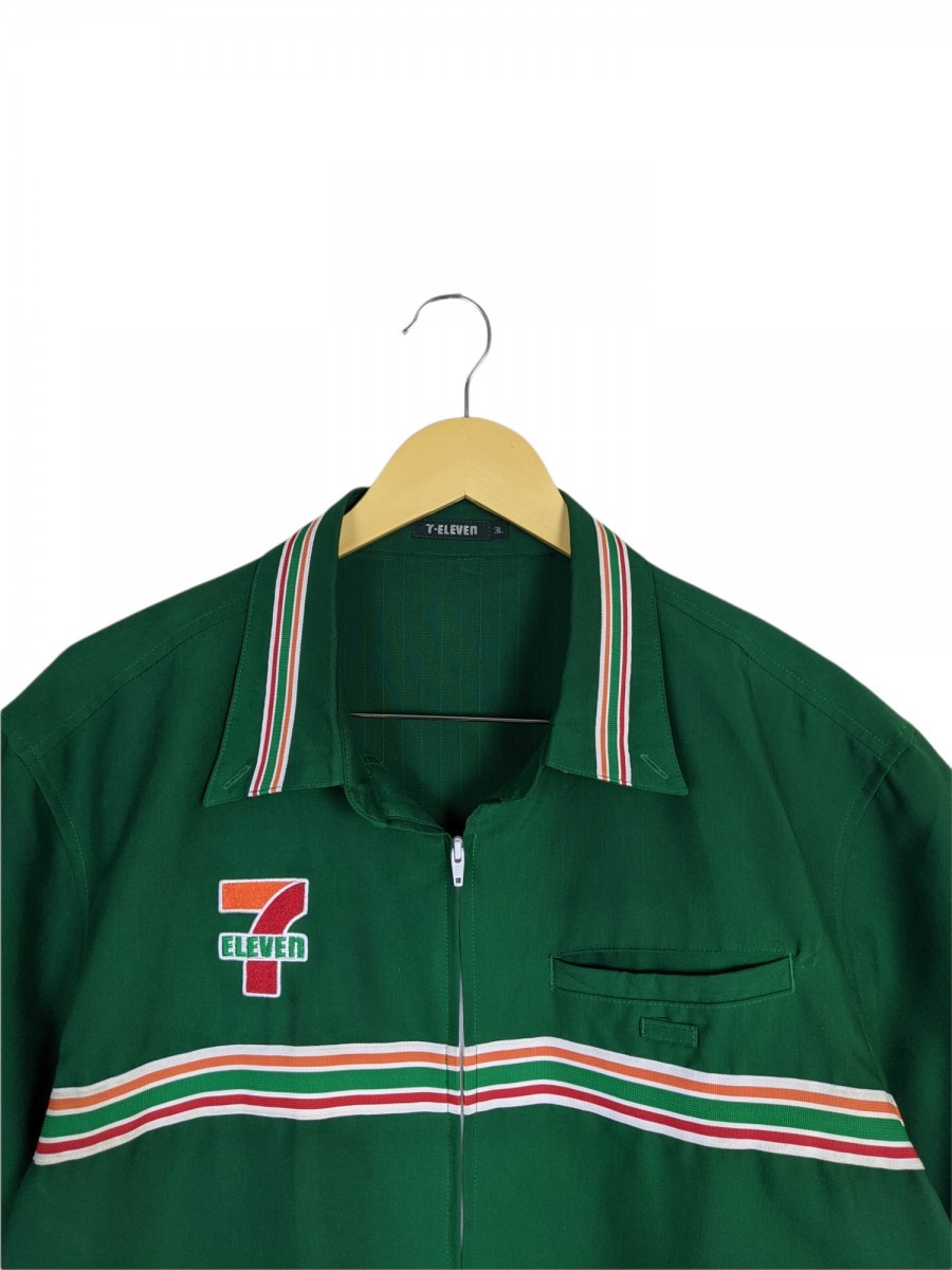 Streetwear - Vtg 7 Eleven Japan Store Staff Short Sleeve Shirt - 3