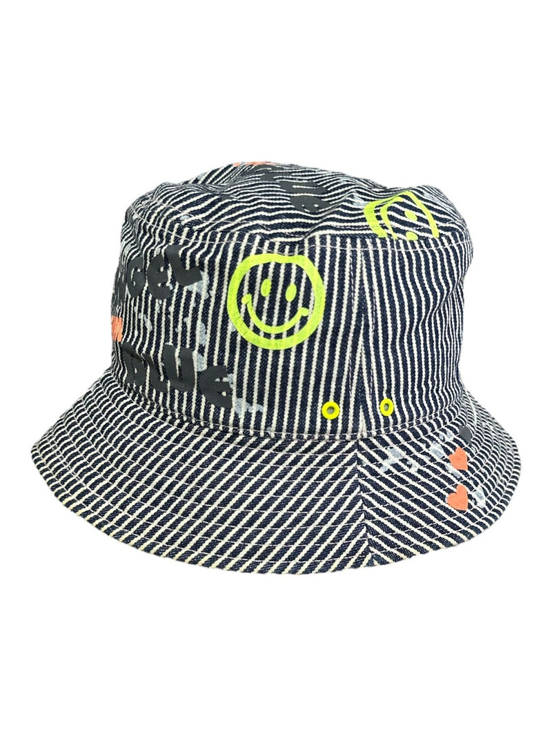 2000s - Angel Blue Hickory Denim Bucket Hats (OSFA) - 1