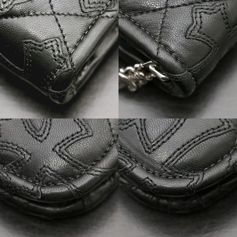 Chrome Hearts Cemetery Cross Leather Wallet - 7