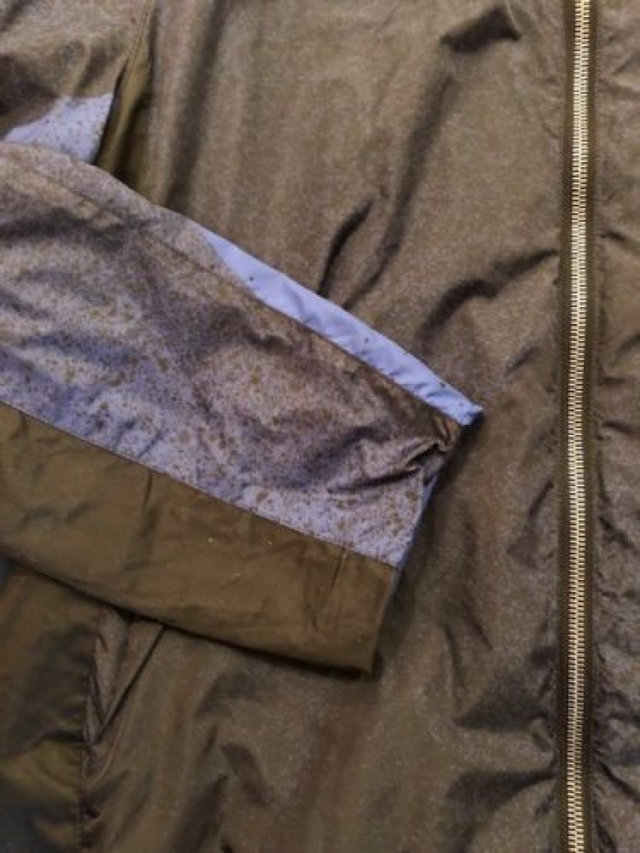 RARE Blue-Black Spray Hooded Jacket Coat - 4