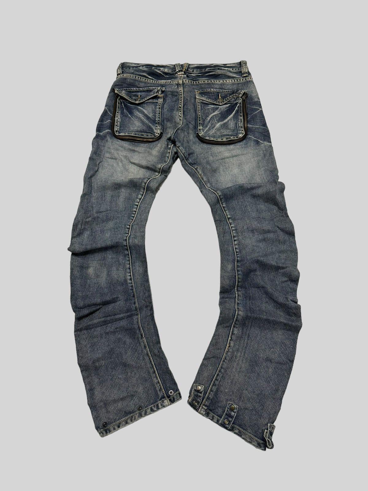 If Six Was Nine - PPFM JCURVE LEG 3D POCKET ZIPPER DENIM JEANS - 2