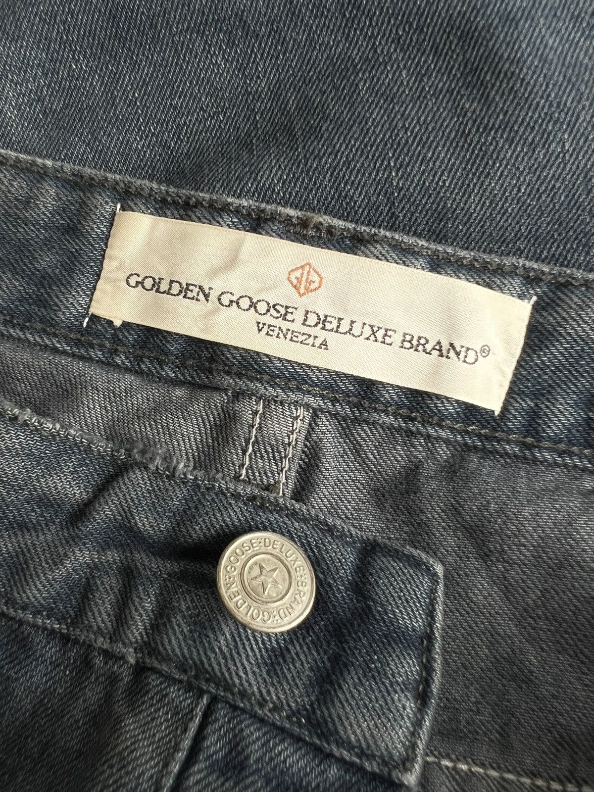 Golden Goose DB "Happy" Americana Uomo Pantaloni Jeans Denim - 13