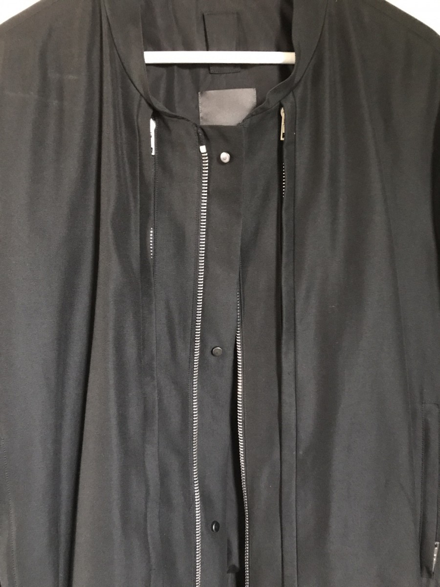 Siki Im - black dual lampo zipper bomber XL - 6