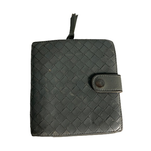 Authentic Bottega Veneta Intrecciato Leather Wallet - 1