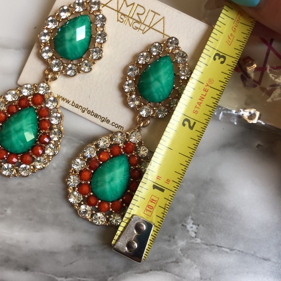 Amrita Singh Turquoise Ruby Avery Earrings - 5