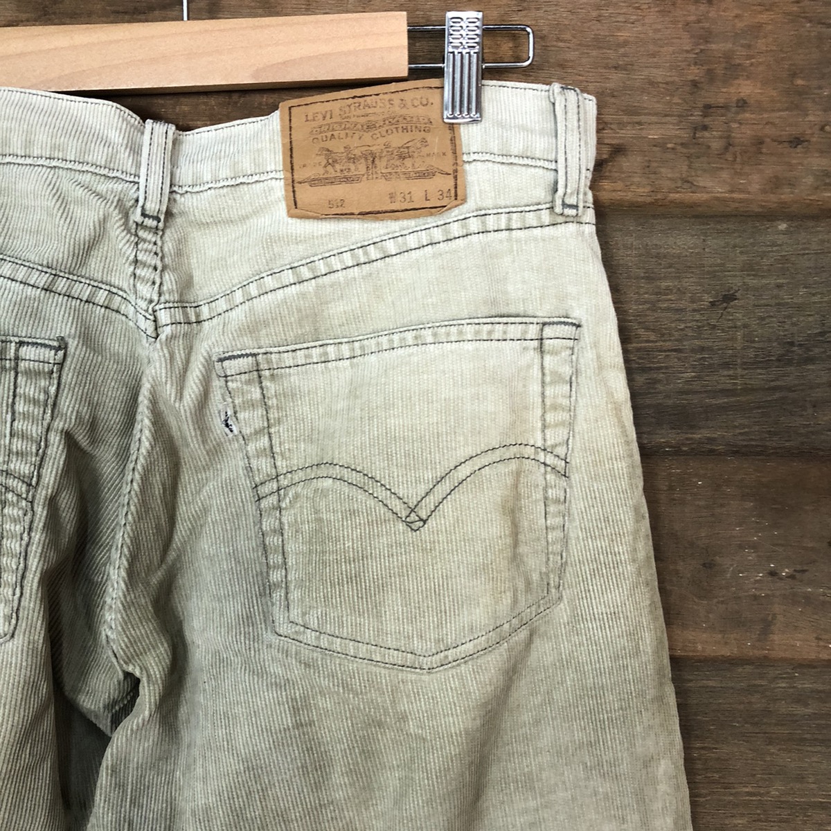 Vintage - Levis Grey Corduroy vintage Pants #4653 - 15