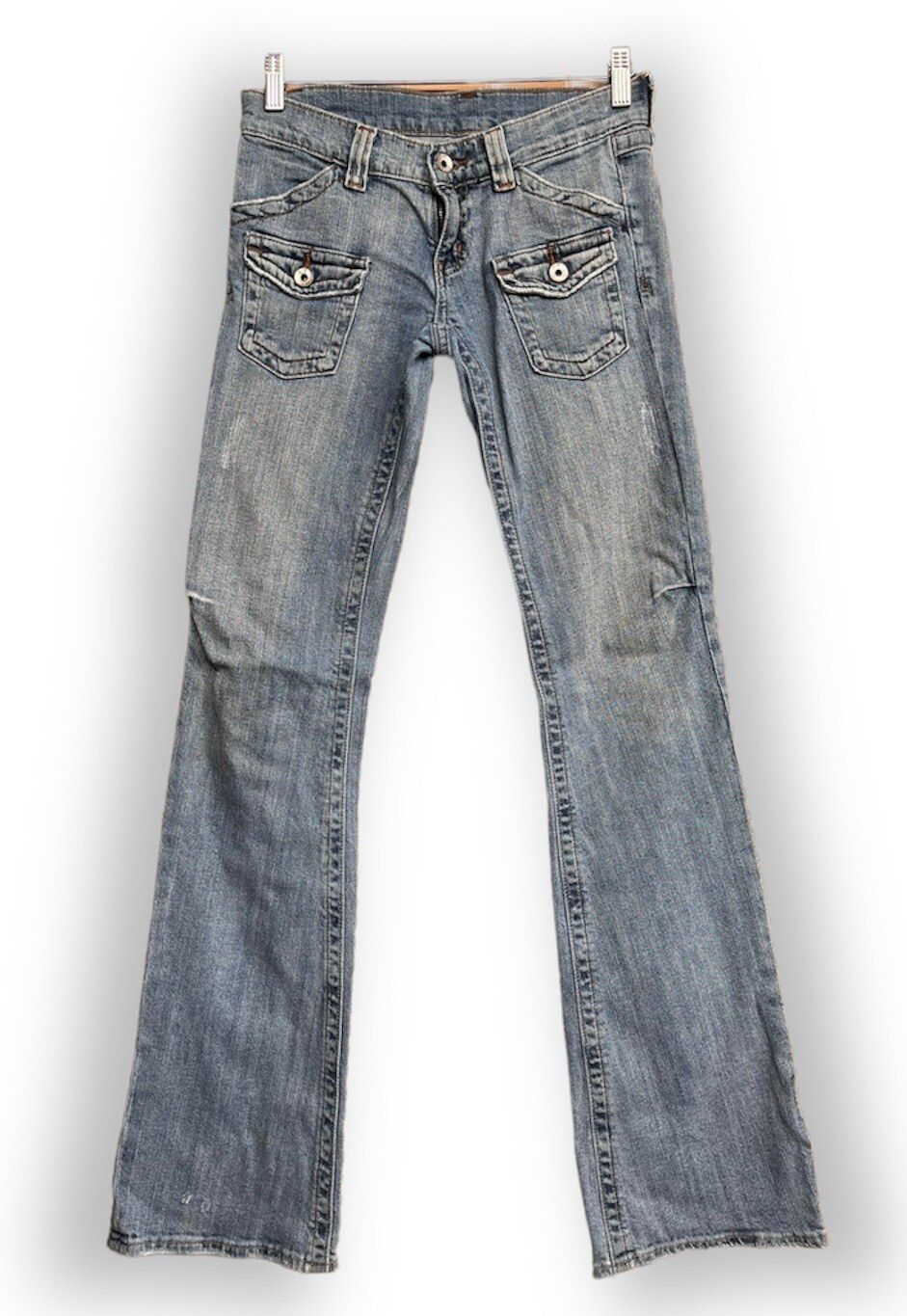 Japanese Brand - Avant Garde Designer Pockets Denim SK Jeans Bush Pants - 1