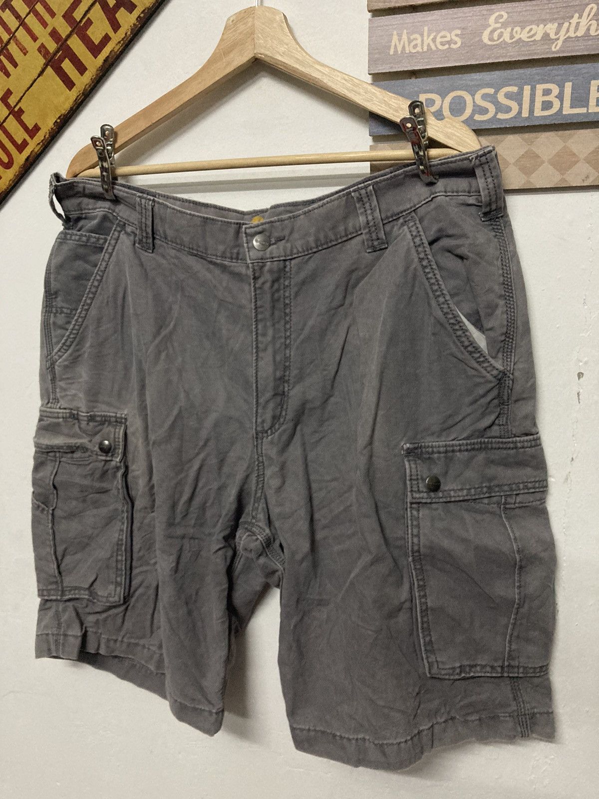 Vintage - Carhatt Relaxed Fit Cargo Short Pant Size 38 - 4