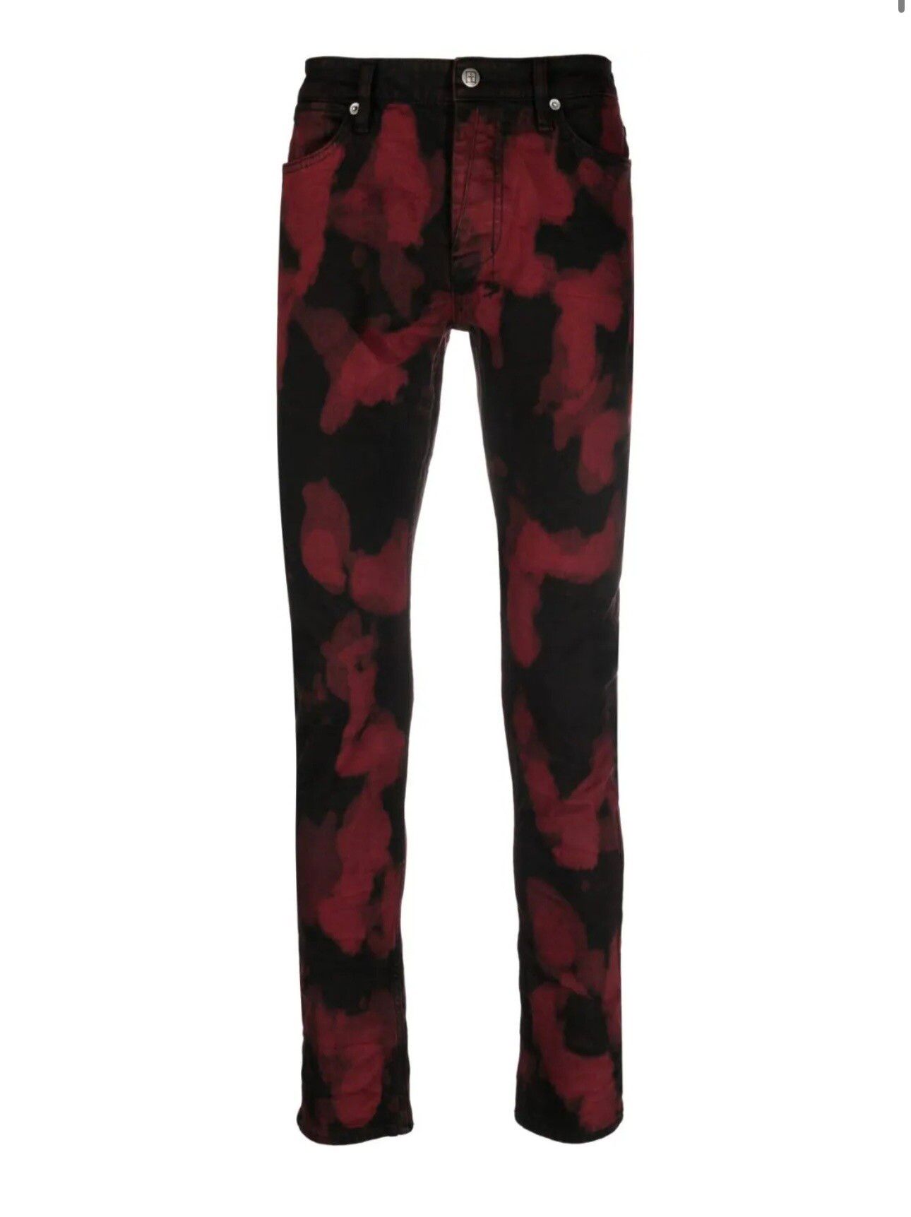 Ksubi abstract-print low-rise jeans - 1