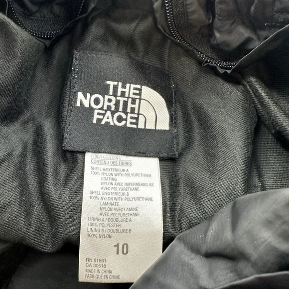 The North Face Ski Snow Pants Relaxed Fit Zip Fly Ankle Outdoor Winter Black 10 - 3