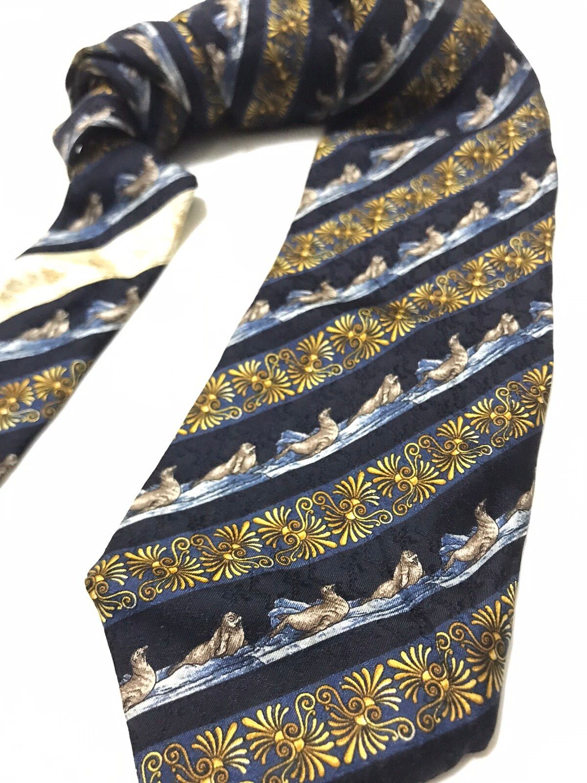 Vintage MCM silk necktie - 2