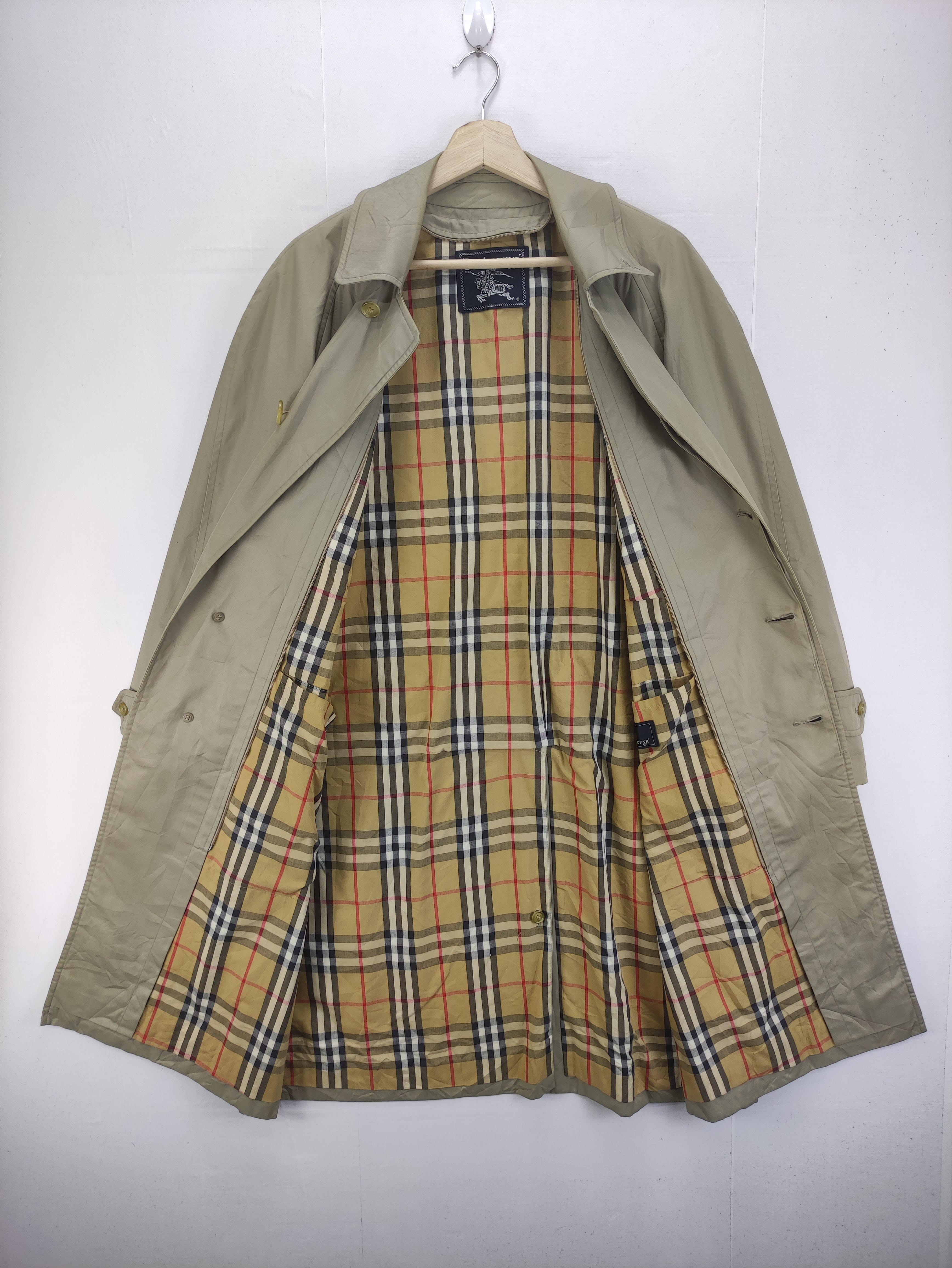 Vintage Burberrys Trench Coat Nova Check - 2