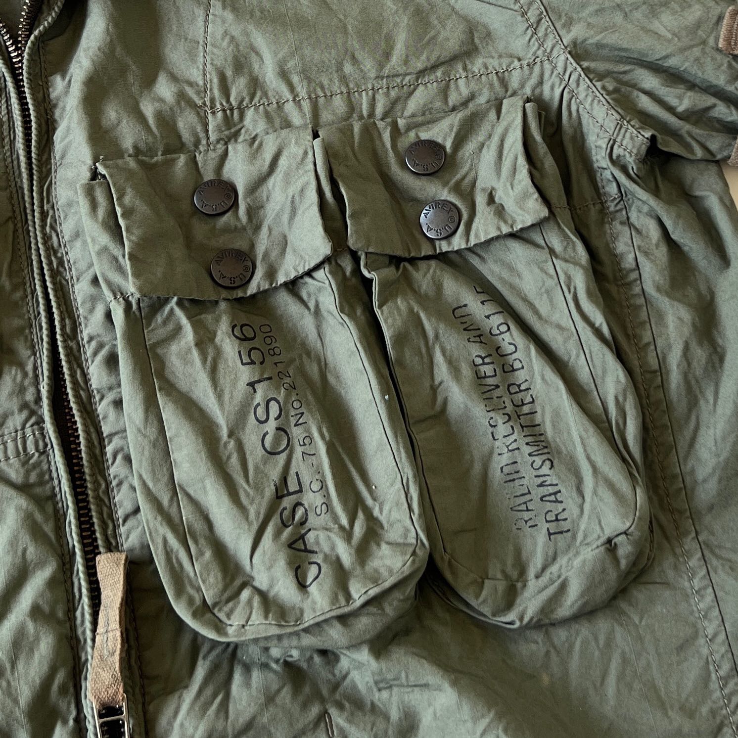 Avirex Flight Tactical Parachute Button Ups Military Uniform - 3