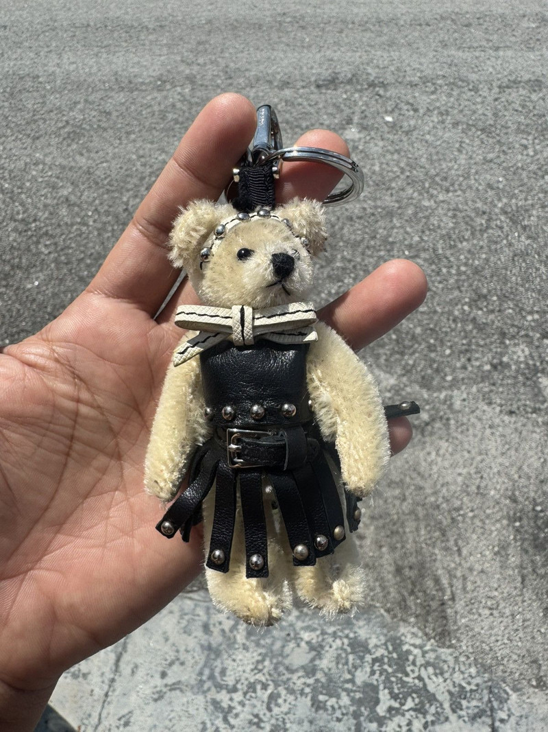 Prada × Vintage - Prada Charm Brown Bear Keyring Keychain Bag Charm - 1