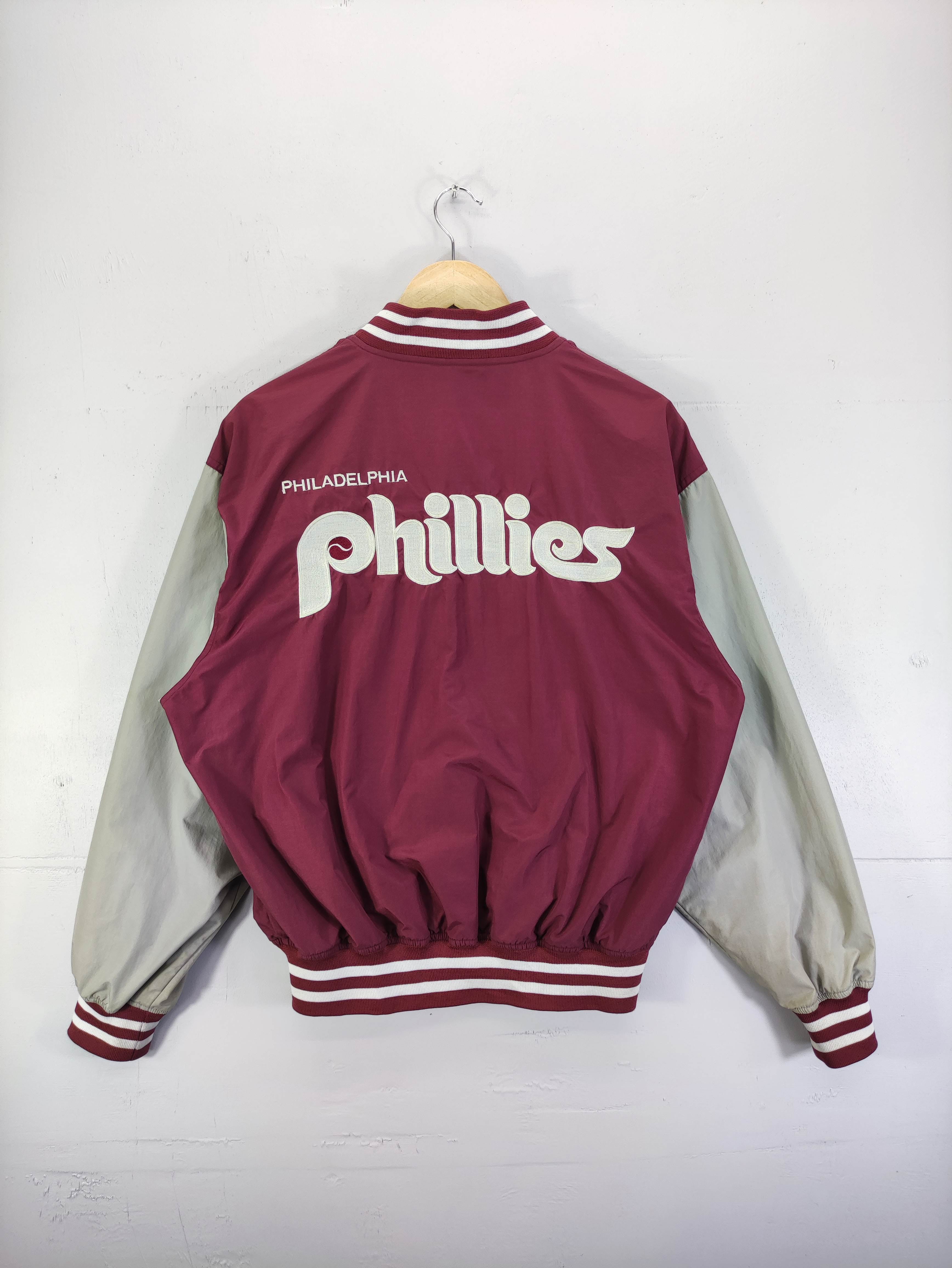 Vintage Starter Phillies Varsity Jacket Snap Button - 8