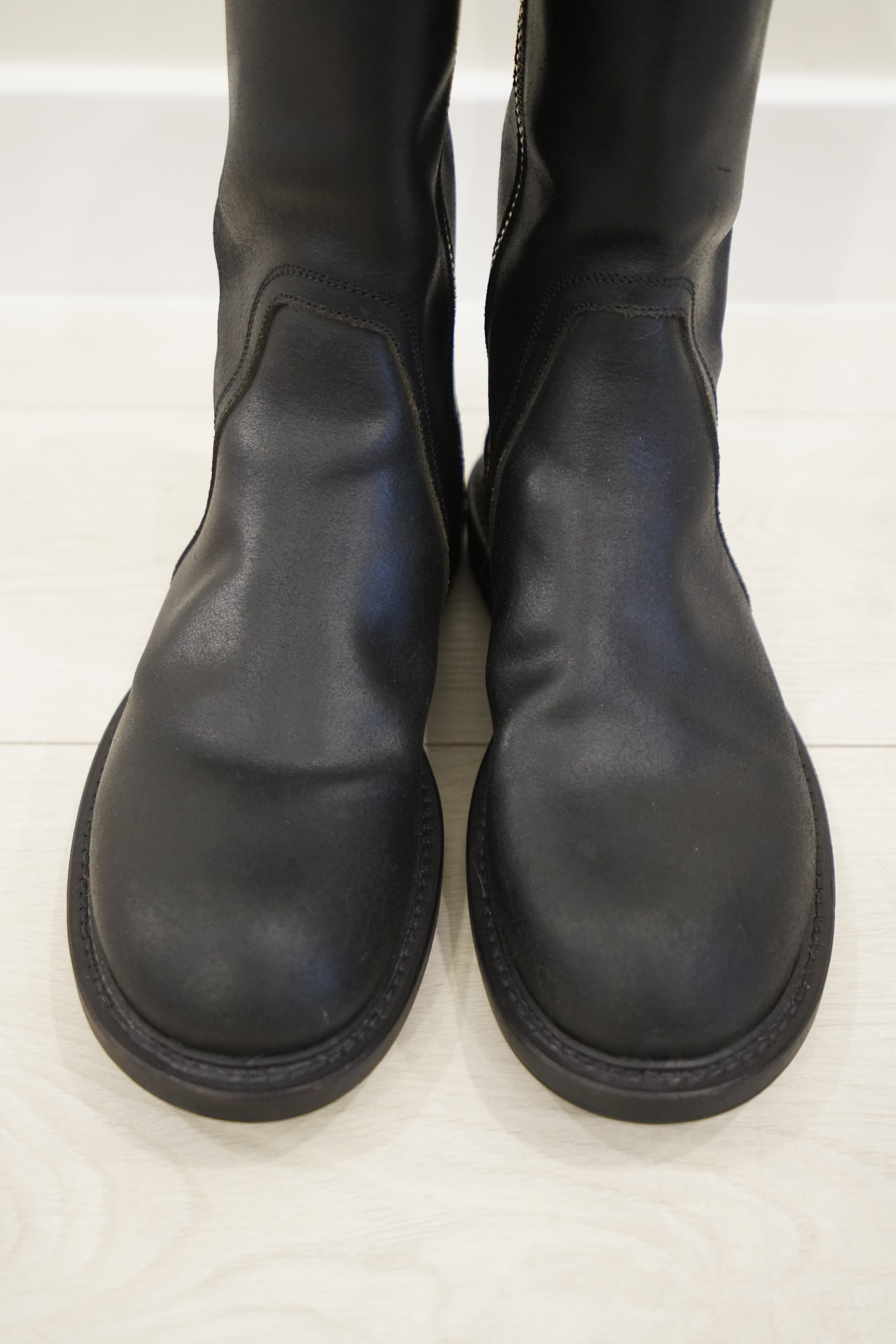 Reverse Leather Creeper Boots - 3
