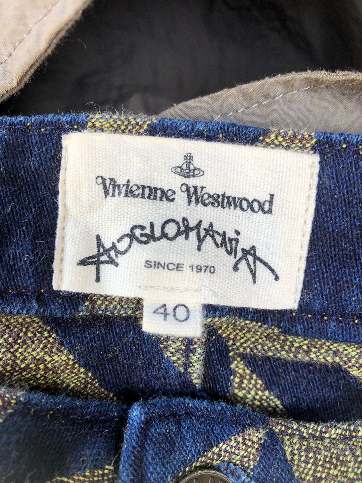 Rare Vivienne Westwood Vector Houndstooth Distressed Pant - 16