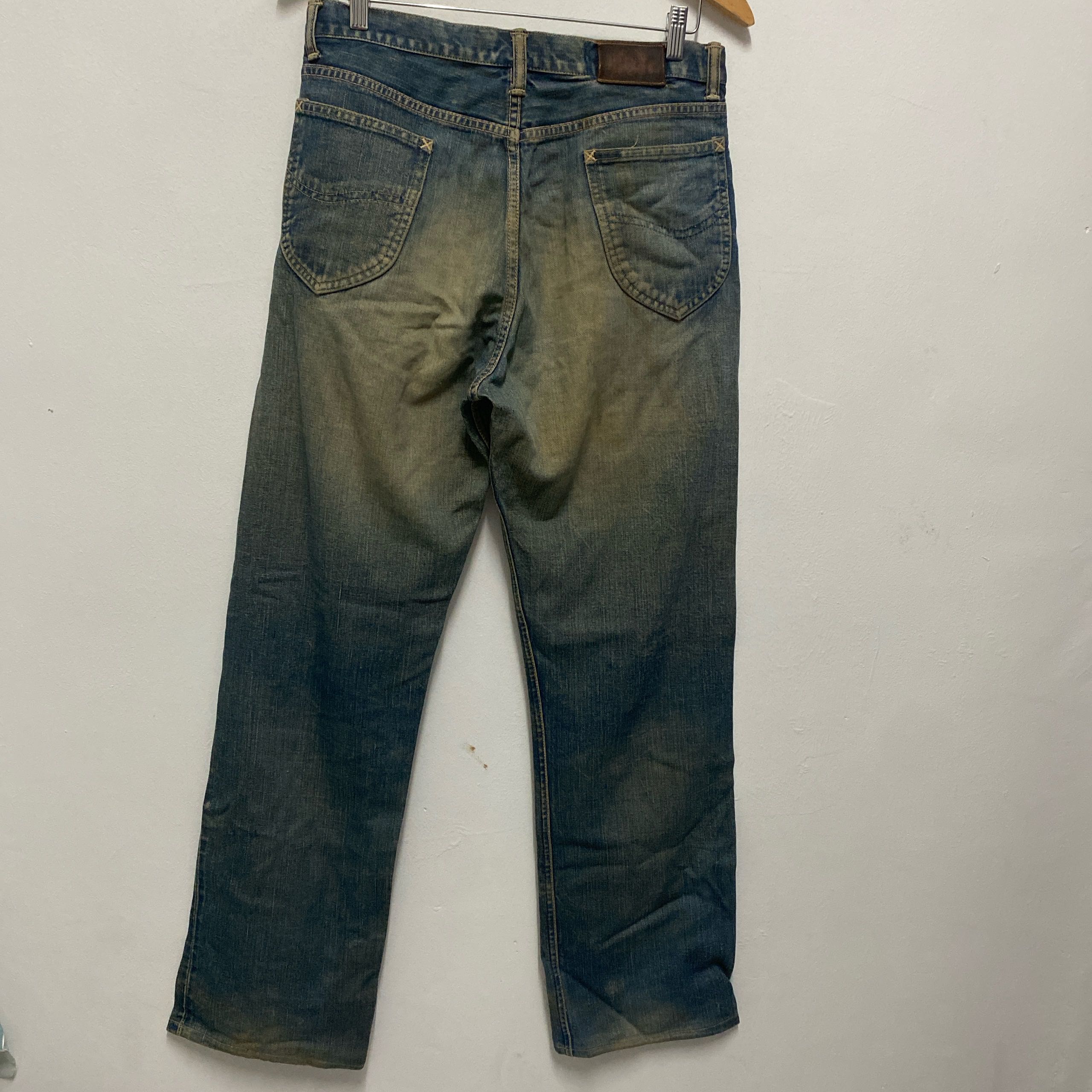 Vintage Lee Selvedge Jeans Distressed  - 2