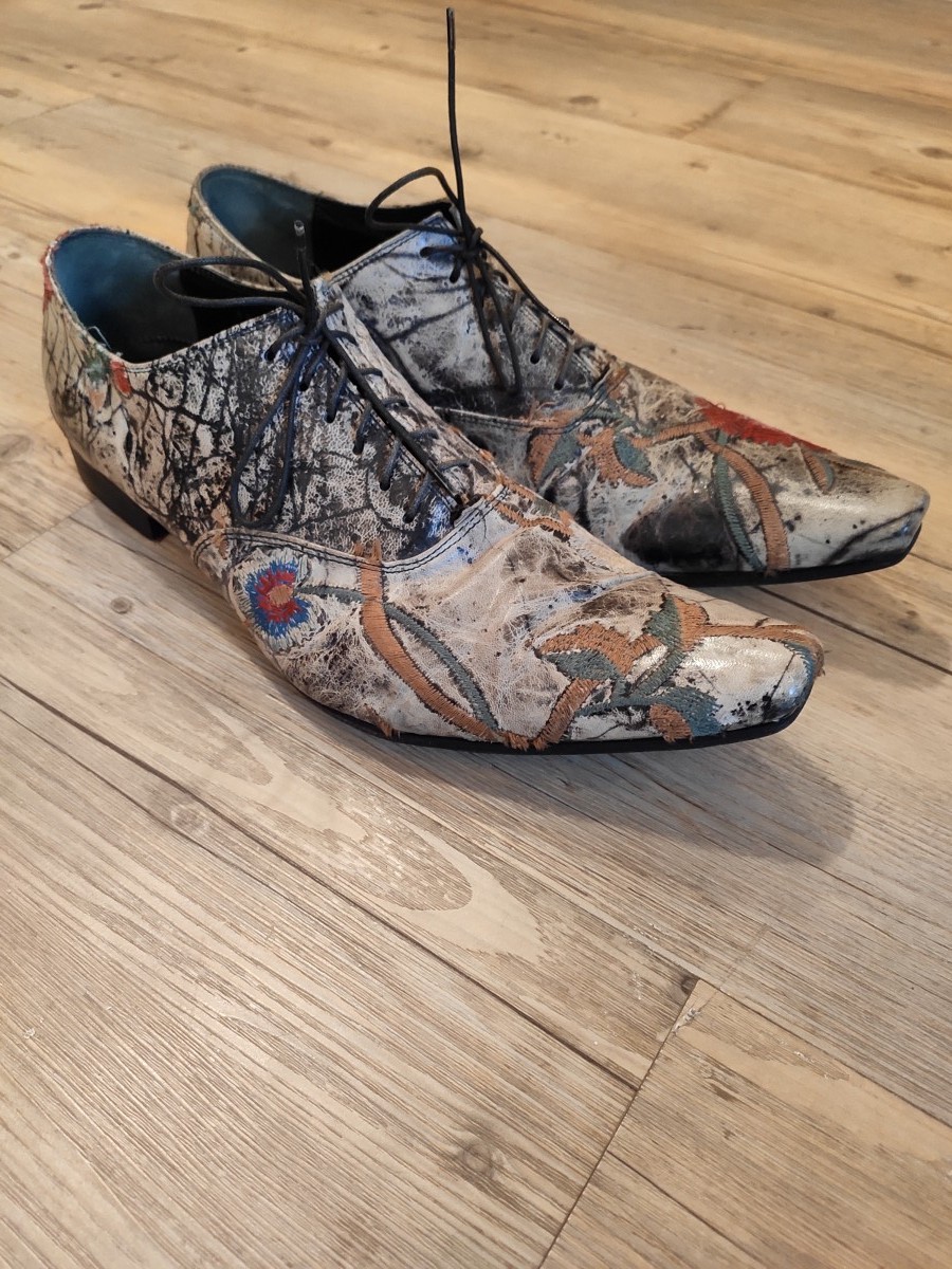 Gianni Barbato - Floral embroidered derbies. Like DIOR or Saint Laurent - 3