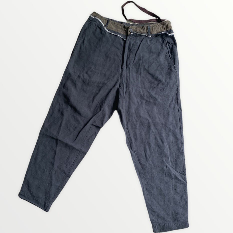 SS18 Raw Waist Linen Pants - 4