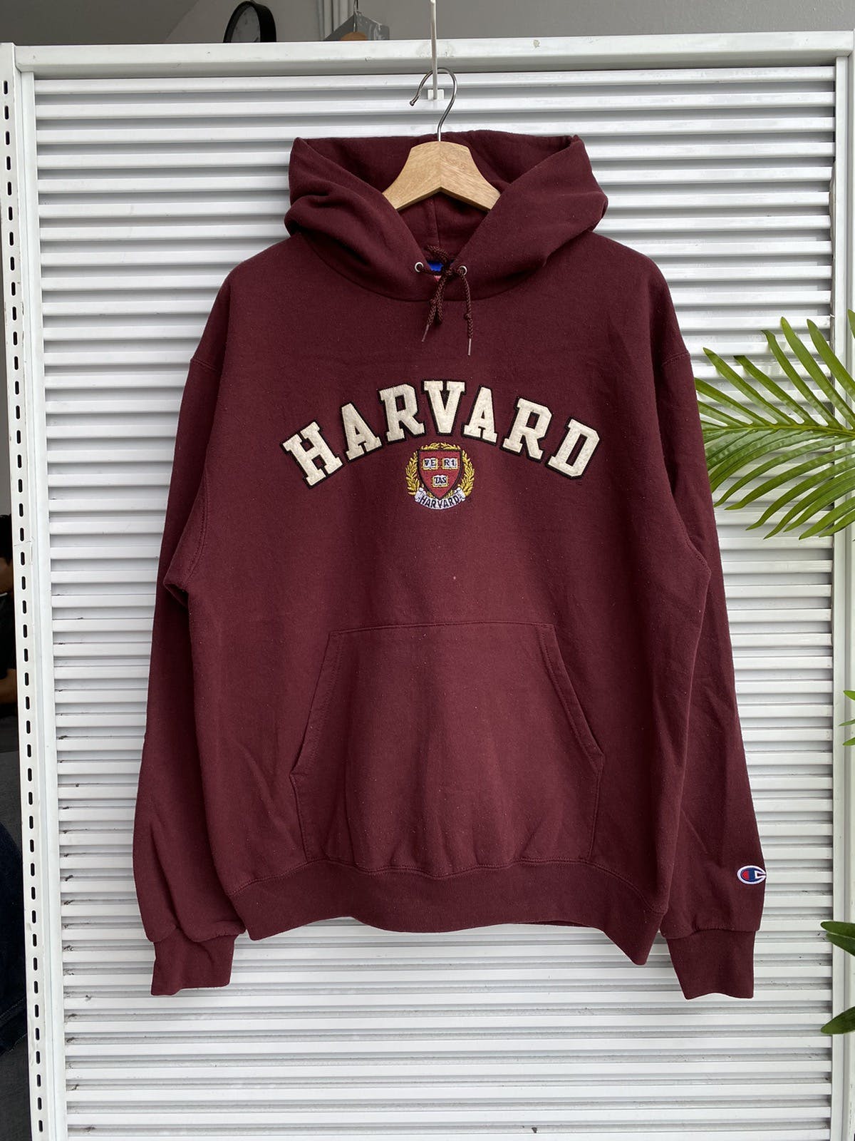 Vintage Champion Harvard University Hoodies / Reverse Weave - 1