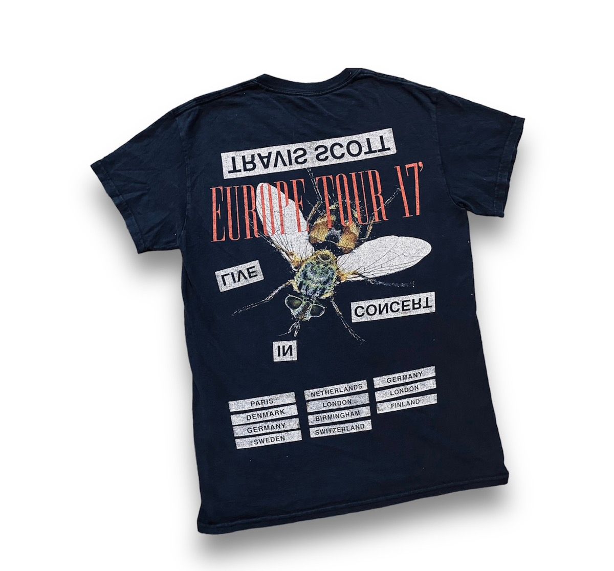 2017 Travis Scott Europe Tour Rare Tee T-shirt - 2