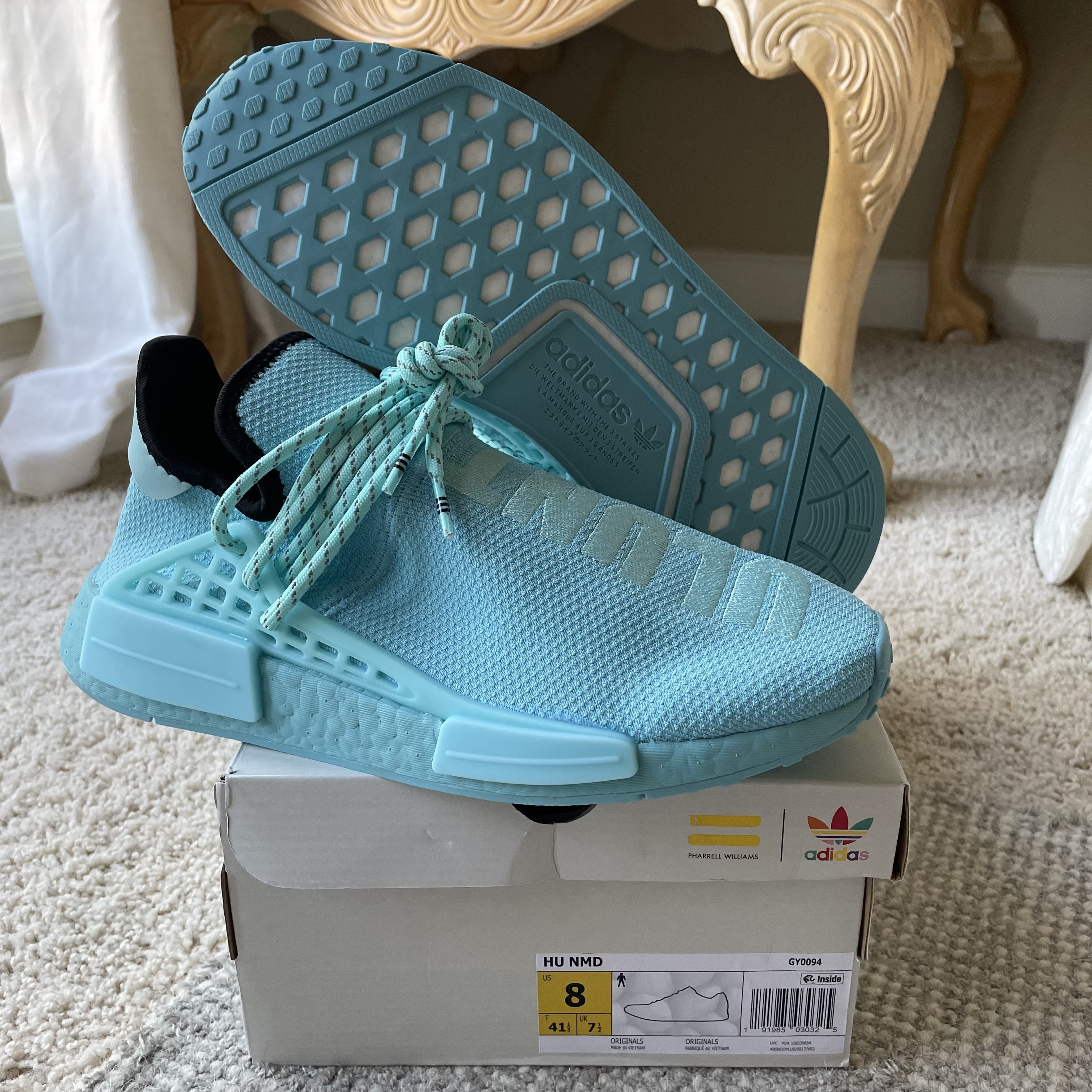 GY0094 Human Race NMD Hu Boost “CLEAR AQUA” - 1