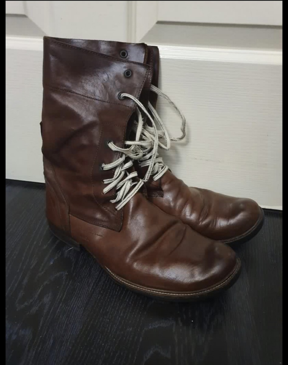 VINTAGE ARCHIVE LAYER 0 HORSE LEATHER BOOTS - 2