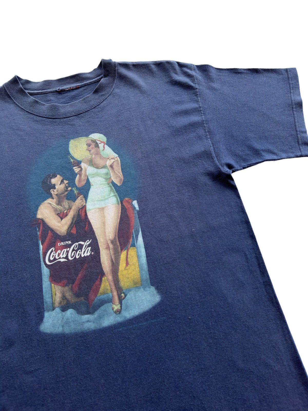 Vintage Cocacola sexy couple drink it - 10