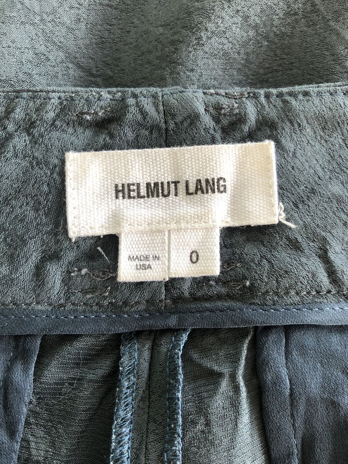 GRAIL🔥Helmut Lang Mosaic Marble Zipper Hem Rayon Pants - 4