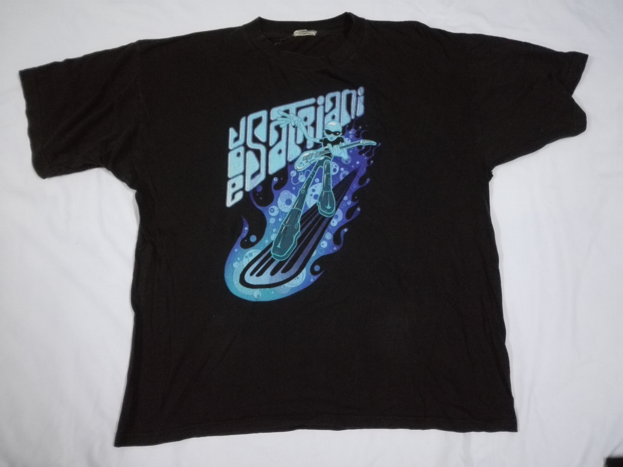 Very Rare - VINTAGE Late 90s JOE SATRIANI Cyber Surfing Alien Tour Tee - 1